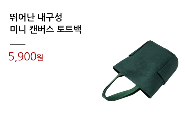 뛰어난 내구성/미니 캔버스 토트백			
